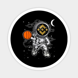 Astronaut Basketball Binance BNB Coin To The Moon Crypto Token Cryptocurrency Blockchain Wallet Birthday Gift For Men Women Kids Magnet